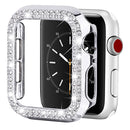 Diamond Silver Bumper Case for iWatch 40mm with tempered glass built in