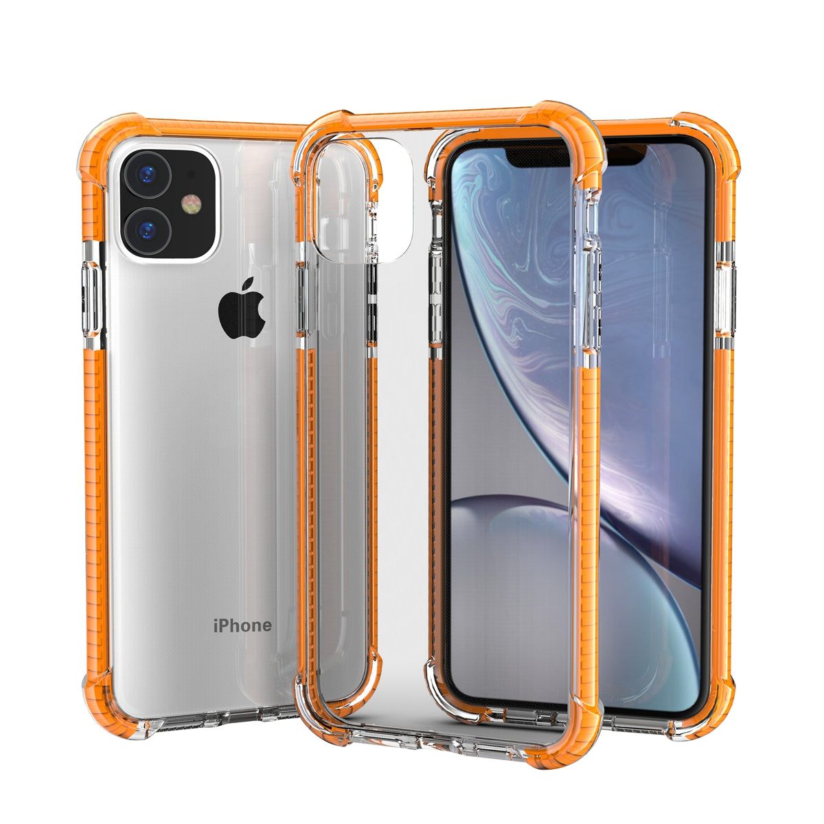 Orange iPhone 11 PRO MAX TPU Bumper Ultra Clear Back TPU Shockproof