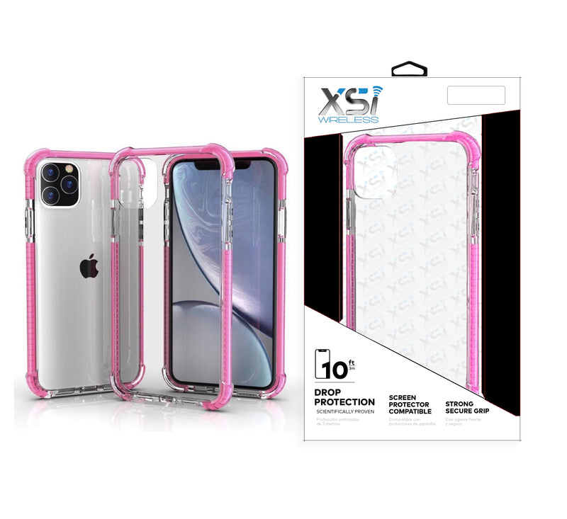 Pink iPhone 13 PRO MAX TPU Bumper Ultra Clear Back TPU Shockproof with Package