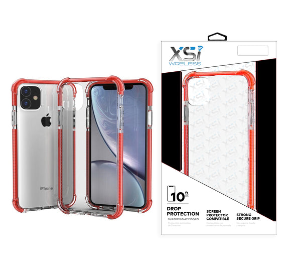 Red iPhone 13 PRO MAX TPU Bumper Ultra Clear Back TPU Shockproof with Package