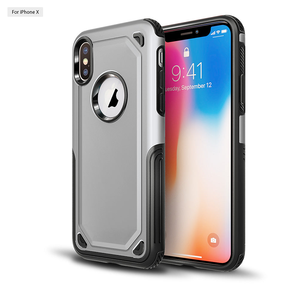 iPhone X/XS Tank Case Silver