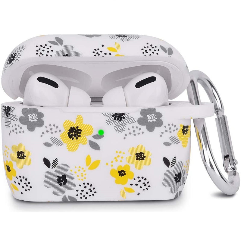 Yellow Flower Design Air Pods PRO Silicone Case
