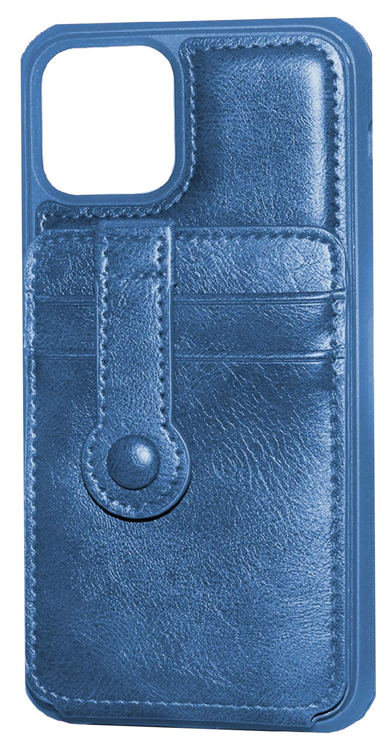 Navy Blue iPhone 11 Back Leather Wallet Case